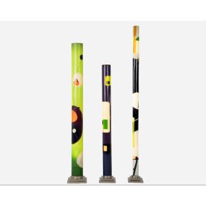 Three Luminous Resin Columns, By Pauline Couble, France, Circa 2012