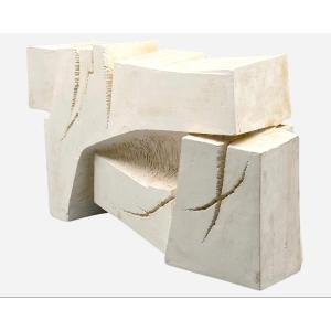 Plaster Sculpture By Michel Lucotte, France, 1961