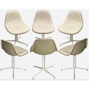 Set Of Six Chairs, By Charles Eames, Herman Miller Editions, United States, Circa 1961