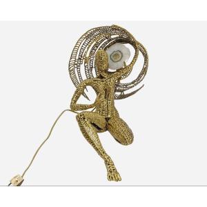Light Sculpture "woman Carrying The Sun", By Isabelle Masson-faure, Paris, France, 1989