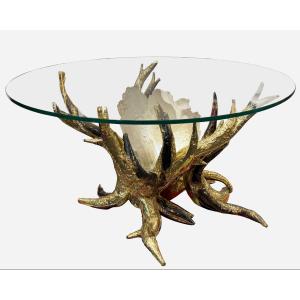 Illuminated Table-sculpture “tree”, Isabelle Masson-faure And Richard Faure, France, Circa 1980