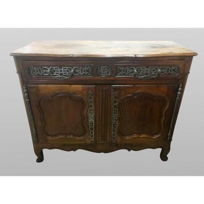 Buffet Louis XV Eighteenth Century In Walnut