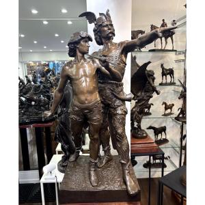 Sculpture - Pro Patria , Emile - Louis Laporte (1858-1907) - Bronze