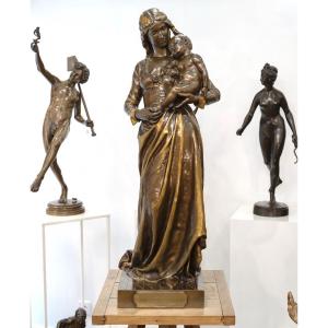 Sculpture - Clotilde De Surville , Jean Gautherin (1840-1890) - Bronze