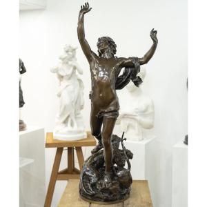 Sculpture - Orpheus In The Underworld, Charles Raoul Verlet (1857-1923), F Barbedienne - Bronze