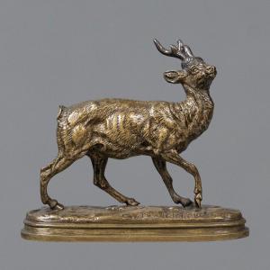 Sculpture - The Brocade , Paul - Edouard Delabrierre (1829-1912) - Bronze