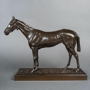 Sculpture - Racehorse , Henri De Vains (1851 - 1909) - Bronze