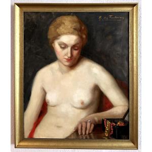 "marguerite Des Fontaines, Portrait Of A Woman With Jewels"