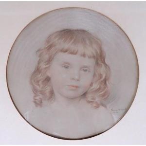 "lucien Hector Monod, Portrait Of A Child"