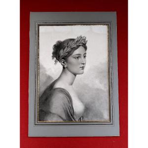 French School Of Mid 19th Century, Drawing, Allegory