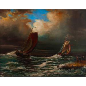 François-etienne Musin, Stormy Weather, Difficult Landing, 1870