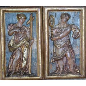 Saint Margaret And Saint Lucy 16th Century
