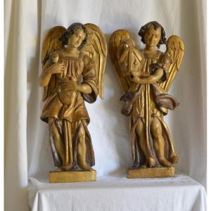 Pair Of Angels, 16th Century, Italy