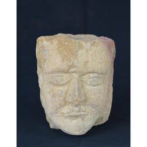 Corbel With A Man's Head
