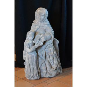 Saint Anne Educator In Stone 16th Century