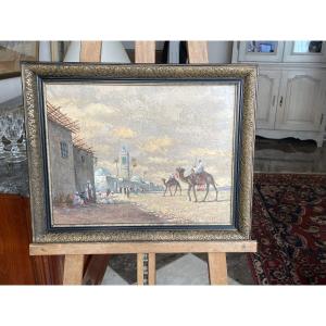 Orientalist Painting Signed A. Fouquet