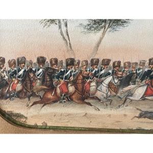 Pair Of Watercolors Attributed To Septime Le Piper 1833-1871