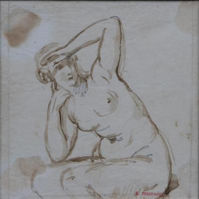 Alexandre Evariste Fragonard, Female Nude Study