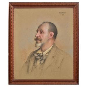 Delphin Enjolras (1865 - 1945), Portrait Of Louis Valayer, Mayor Of Avignon From 1910 To 1919