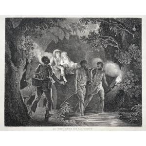 Augustin Legrand (1765 - 1856), The Triumph Of Virtue, Etching, Dotted Engraving