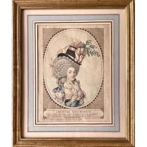 Depain, Publisher (17? - 1?), Coeffure Sans Redoute Coeffure Aux Charmes De La Liberté, Etching