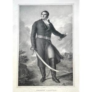 Zéphirin Belliard (1798 - 18?), Portrait Of Georges Cadoudal (1771 - 1804), Lithograph, 1826