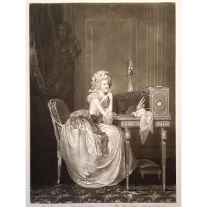 Mezzotint Portrait Of The Princess Of Lamballe