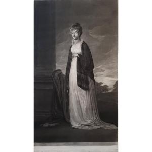 Mezzotint Depicting A Woman Identified As The Countess Du Barry