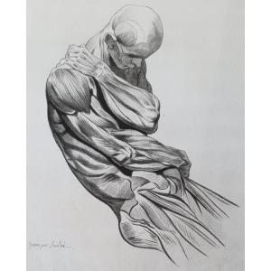 Jean-jacques Lagrenée, A Stooped Man, Holding His Shoulder