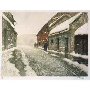 Frits Thaulow, Snowy Street