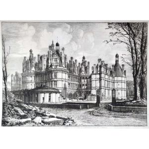Octave De Rochebrune, Vue Générale Des Constructions Du Château De Chambord, Côté De l'Orient