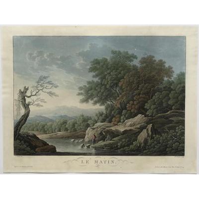 Piringer, 4 Aquatints On The Hours Of The Day