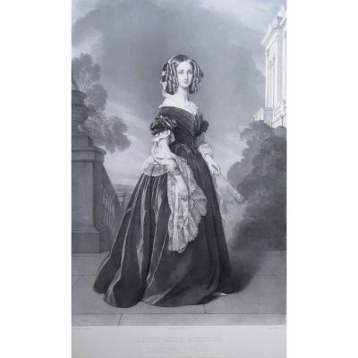 Grevedon, Winterhalter, Louise Marie d'Orleans, Lith 1844