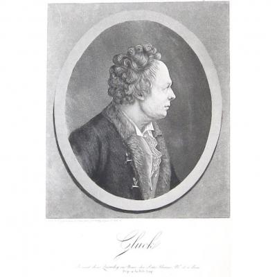 Quenedey, Physionotrace De Gluck, Aquatint