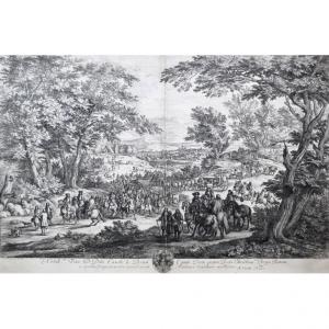 Adriaen Frans Bauduins (c.1644-1711), Nobill.mo D. Dno. Carolo Le Brun Equiti (...), Etching