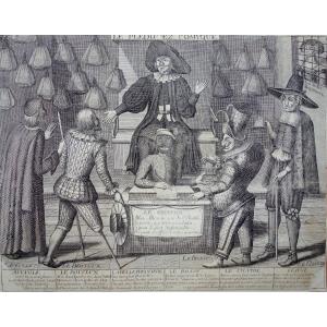 17th Or 18th Century French School, Le Pledoyer Comyque, Etching And Engraving