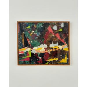 Charlotte Henschel (1892-1985), Undergrowth, 1955, Oil On Canvas