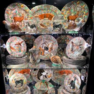 Gien Service - Rambouillet Model By Jean Bertholle