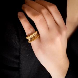 Passementerie Ring Signed Boucheron