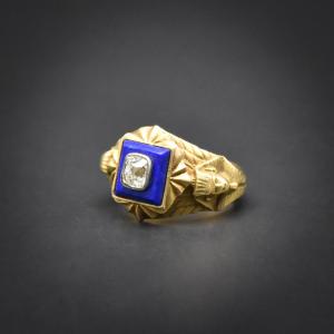 Egyptomania Ring - Work From The Second Half Of The 19th Century