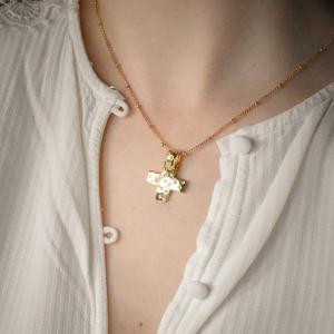Cross In Gold And Diamonds, Signed Pomellato