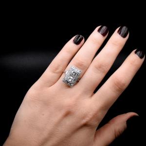 Art Deco Diamond Ring - French Work Circa 1930