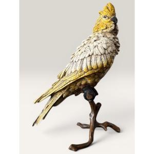 Cockatoo - Vienna Bronze, Late 19th Century, Atelier Bergmann
