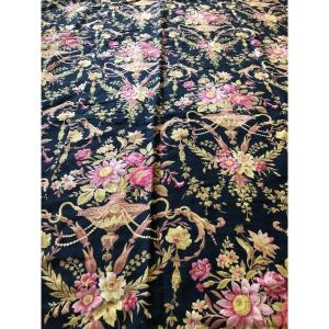 Textile Print With Pearls N III Bouquet Of Roses