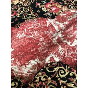 Textile Set Short Point Recto Verso XVIII And 1840 Beautiran Printed