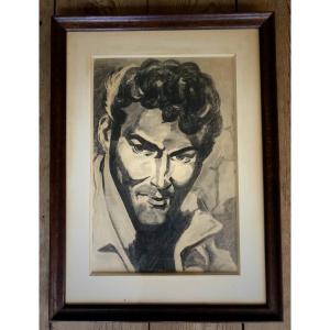  Drawing Signed Art Deco Jean Marais