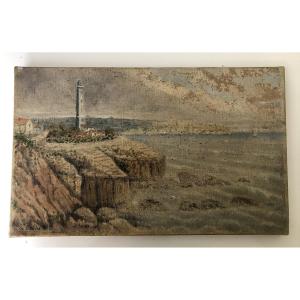 Regionalist Painting 1933 St Georges De Didonne Royan Lighthouse
