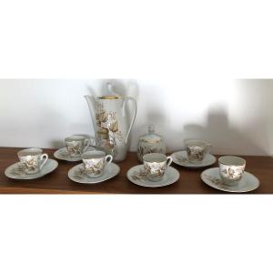 Mocha Coffee Set Mid Centery German Porcelain