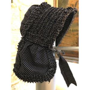 Old Textile Headdress Regional Costume Oyster Farmer Arcachon South West Hat