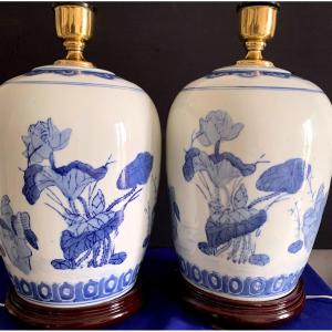 Pair Porcelain Vase - 20th